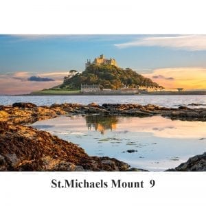 Sunset at St Michael's Mount in Cornwall
